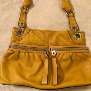 B. MAKOWSKY 100% leather bag-mustard colored